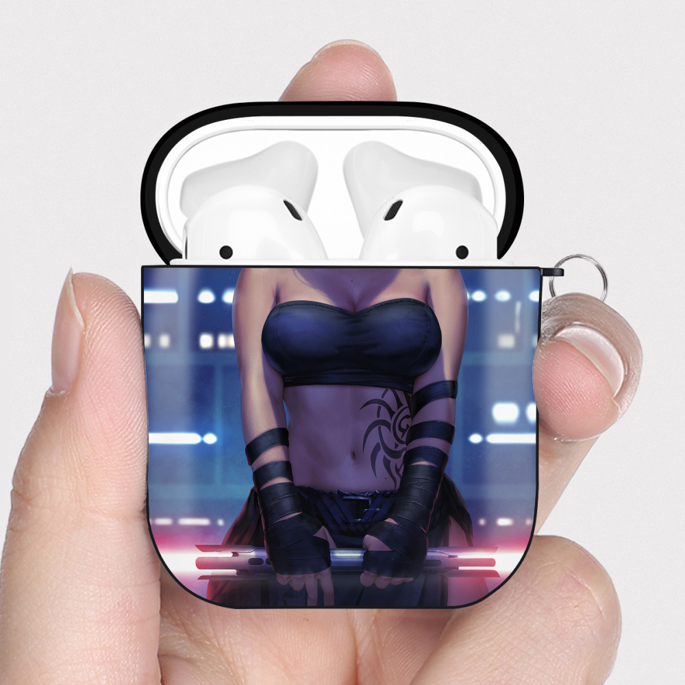 （画像用） スター・ウォーズ Star Wars AirPods 第2世代保護ケース ハードシェル ブラック 耐衝撃・防指紋・カラビナ付き