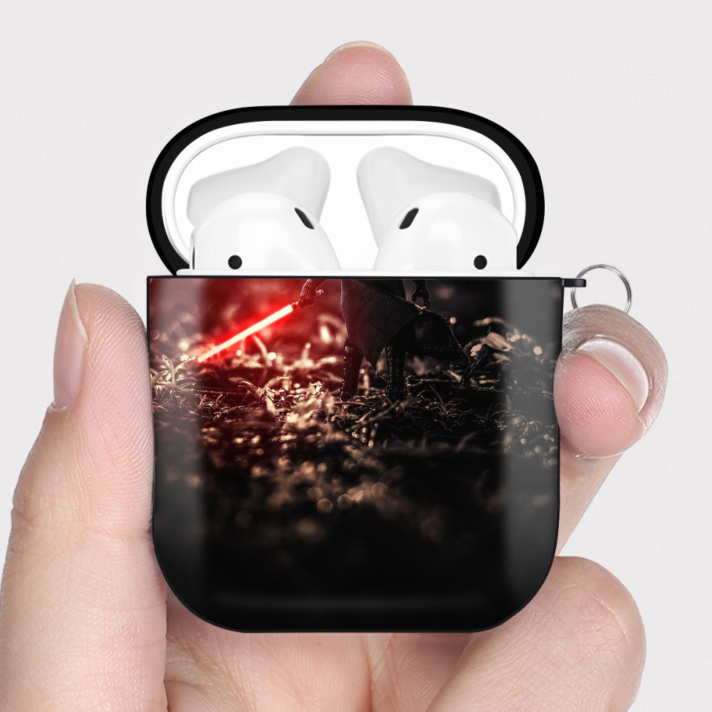 （画像用） スター・ウォーズ Star Wars AirPods 第2世代保護ケース ハードシェル ブラック 耐衝撃・防指紋・カラビナ付き