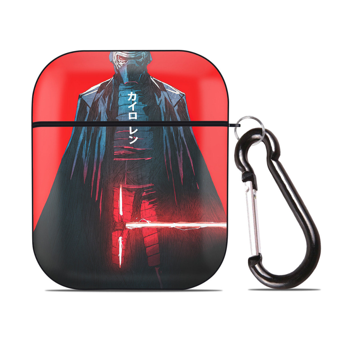 （画像用） スター・ウォーズ Star Wars AirPods 第2世代保護ケース ハードシェル ブラック 耐衝撃・防指紋・カラビナ付き
