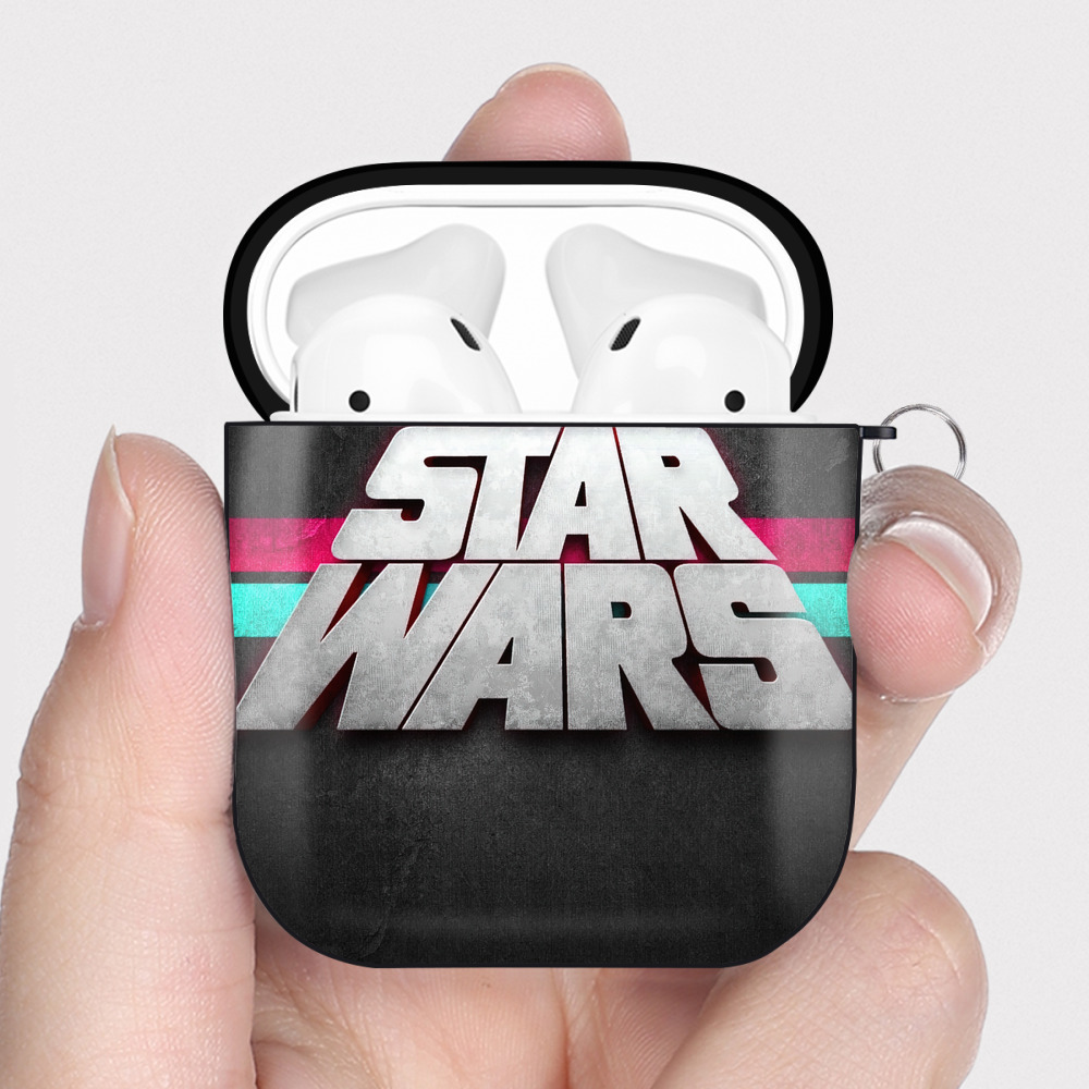 （画像用） スター・ウォーズ Star Wars AirPods 第2世代保護ケース ハードシェル ブラック 耐衝撃・防指紋・カラビナ付き