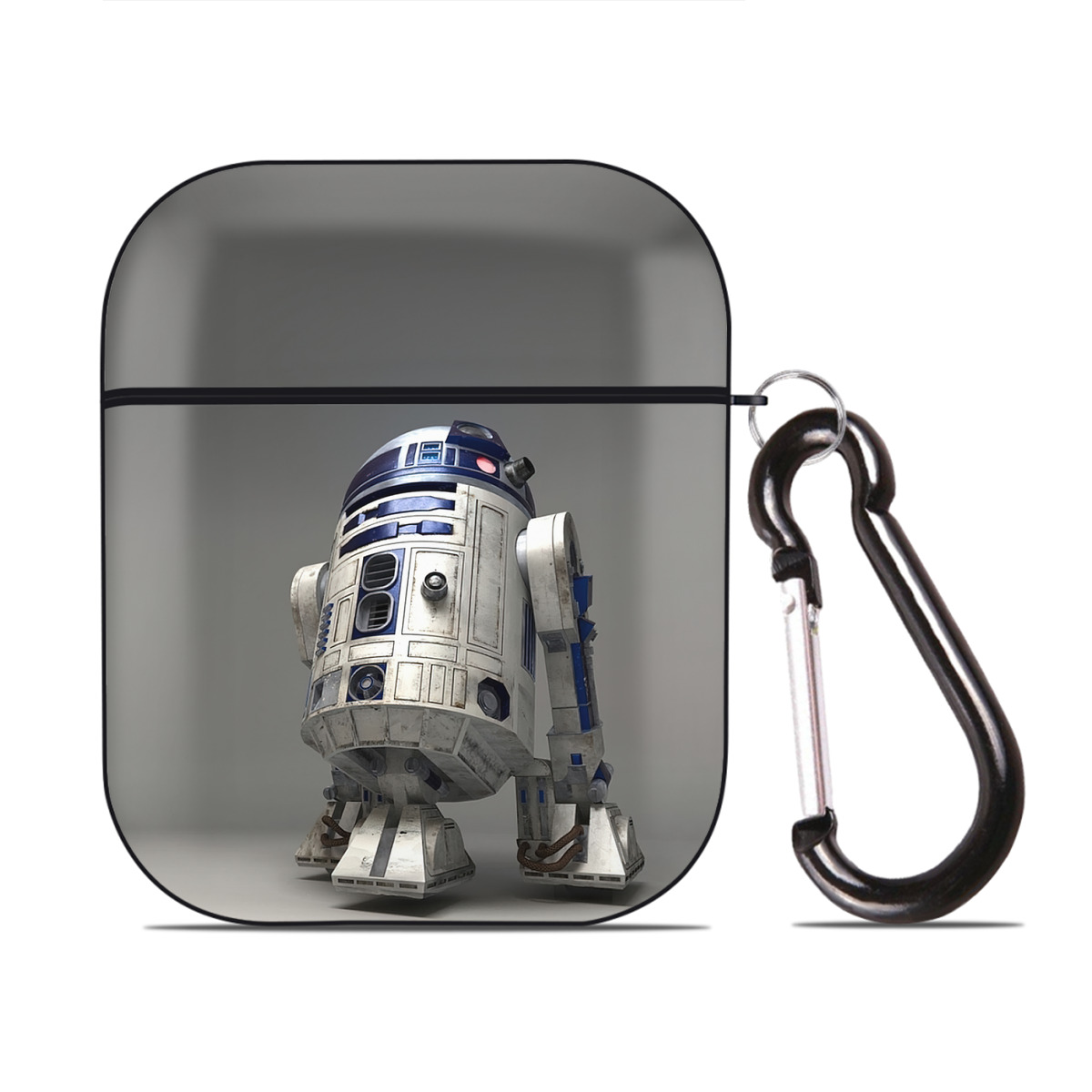 （画像用） スター・ウォーズ Star Wars AirPods 第2世代保護ケース ハードシェル ブラック 耐衝撃・防指紋・カラビナ付き