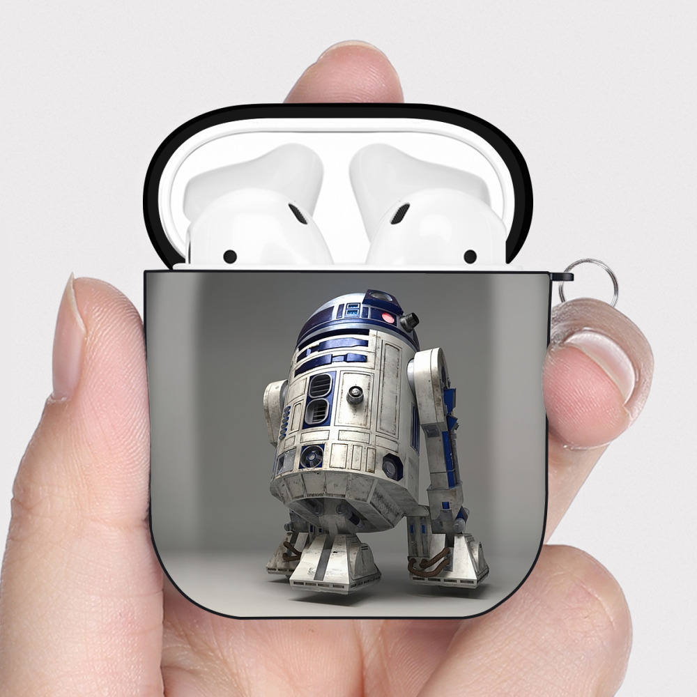 （画像用） スター・ウォーズ Star Wars AirPods 第2世代保護ケース ハードシェル ブラック 耐衝撃・防指紋・カラビナ付き