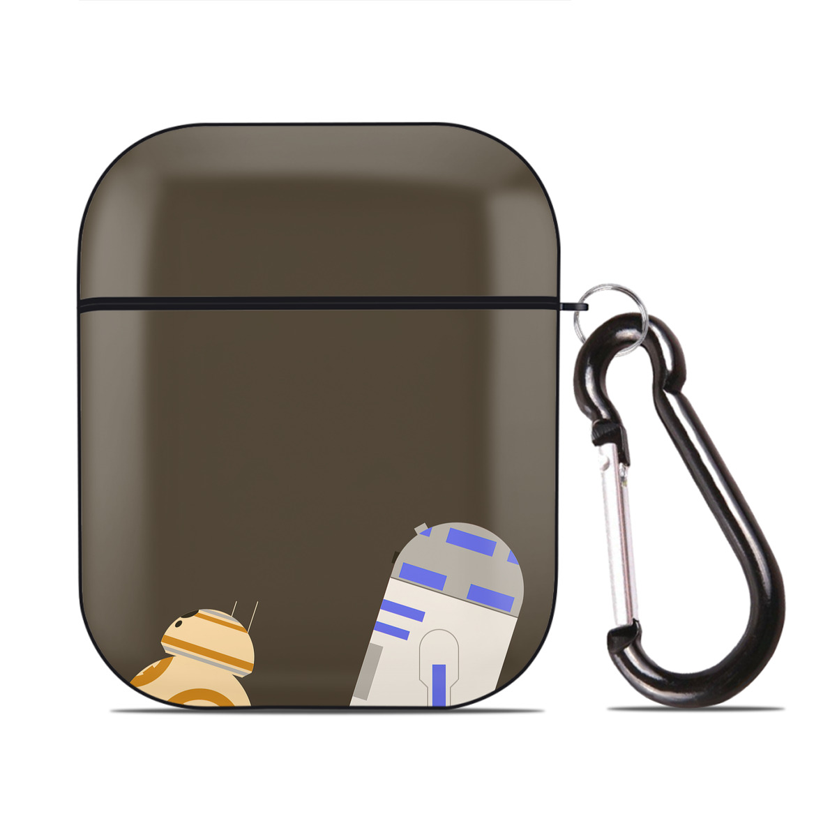 （画像用） スター・ウォーズ Star Wars AirPods 第2世代保護ケース ハードシェル ブラック 耐衝撃・防指紋・カラビナ付き