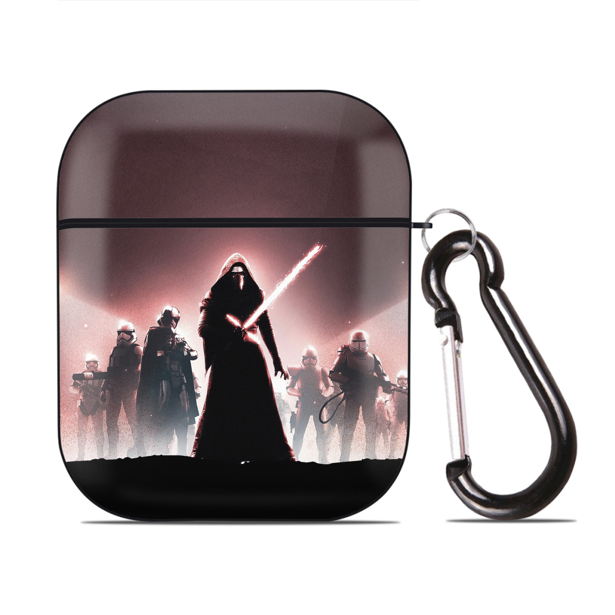 （画像用） スター・ウォーズ Star Wars AirPods 第2世代保護ケース ハードシェル ブラック 耐衝撃・防指紋・カラビナ付き