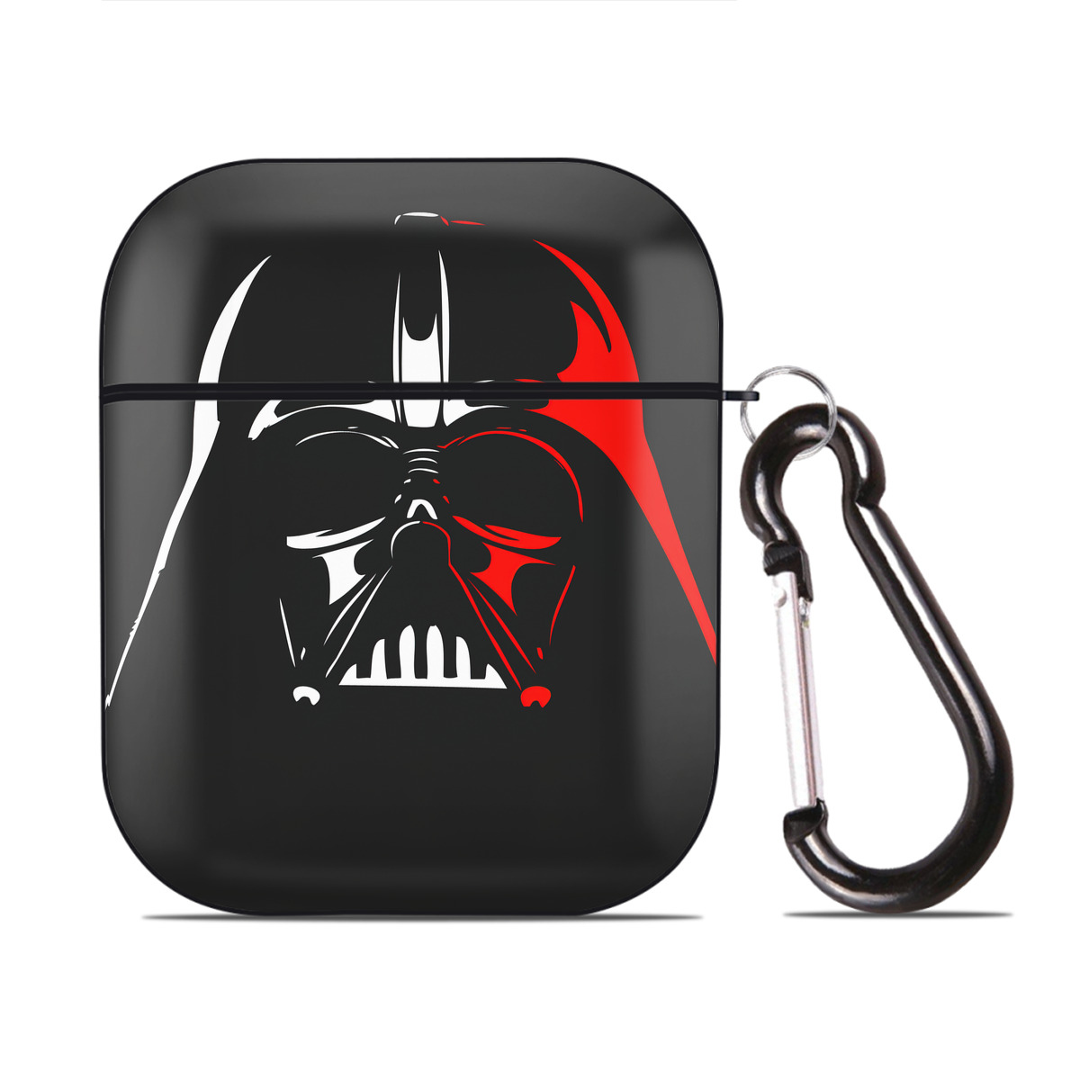 （画像用） スター・ウォーズ Star Wars AirPods 第2世代保護ケース ハードシェル ブラック 耐衝撃・防指紋・カラビナ付き
