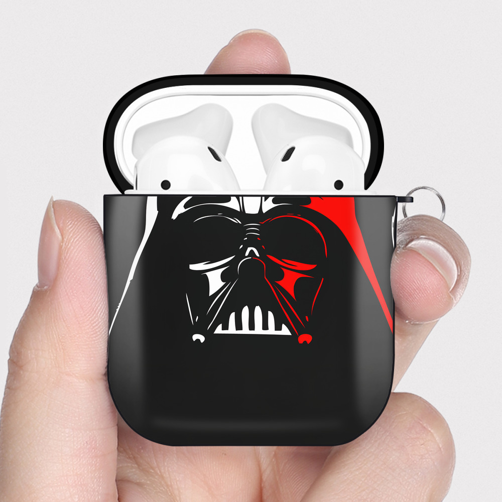 （画像用） スター・ウォーズ Star Wars AirPods 第2世代保護ケース ハードシェル ブラック 耐衝撃・防指紋・カラビナ付き