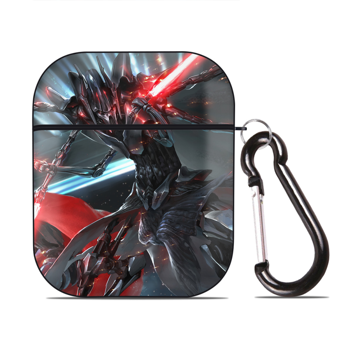 （画像用） スター・ウォーズ Star Wars AirPods 第2世代保護ケース ハードシェル ブラック 耐衝撃・防指紋・カラビナ付き