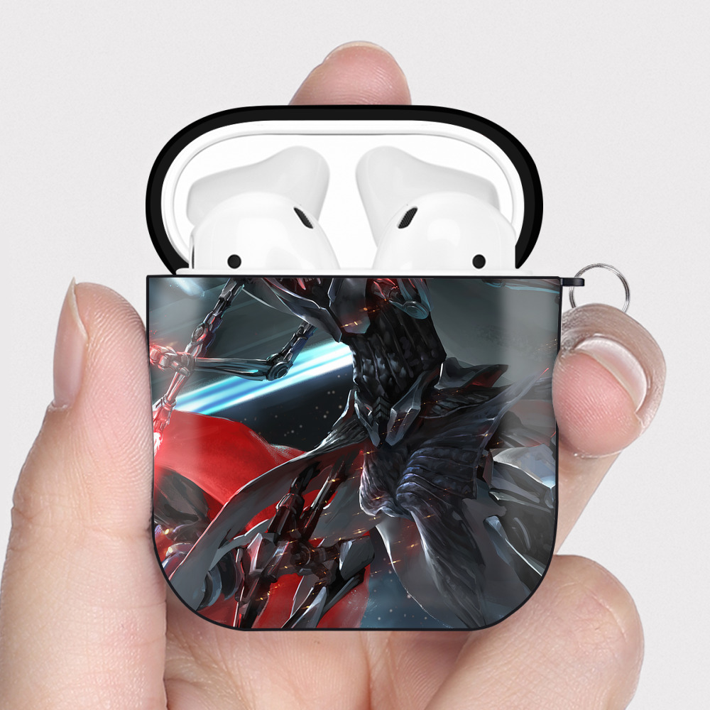 （画像用） スター・ウォーズ Star Wars AirPods 第2世代保護ケース ハードシェル ブラック 耐衝撃・防指紋・カラビナ付き