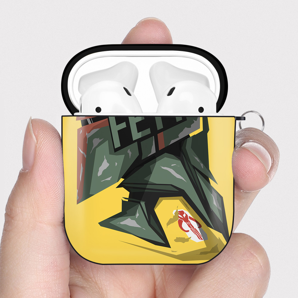 （画像用） スター・ウォーズ Star Wars AirPods 第2世代保護ケース ハードシェル ブラック 耐衝撃・防指紋・カラビナ付き