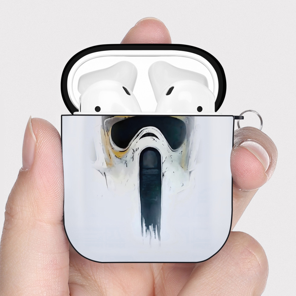 （画像用） スター・ウォーズ Star Wars AirPods 第2世代保護ケース ハードシェル ブラック 耐衝撃・防指紋・カラビナ付き