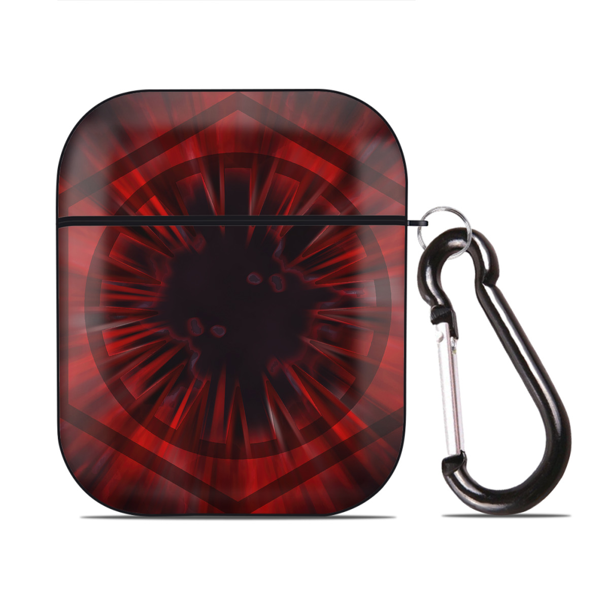 （画像用） スター・ウォーズ Star Wars AirPods 第2世代保護ケース ハードシェル ブラック 耐衝撃・防指紋・カラビナ付き