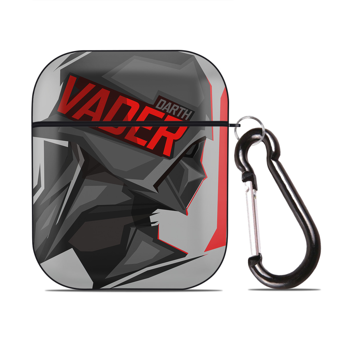 （画像用） スター・ウォーズ Star Wars AirPods 第2世代保護ケース ハードシェル ブラック 耐衝撃・防指紋・カラビナ付き