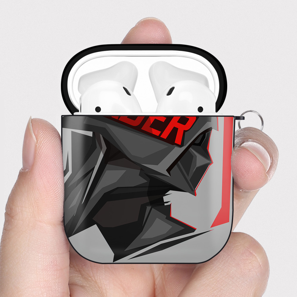 （画像用） スター・ウォーズ Star Wars AirPods 第2世代保護ケース ハードシェル ブラック 耐衝撃・防指紋・カラビナ付き