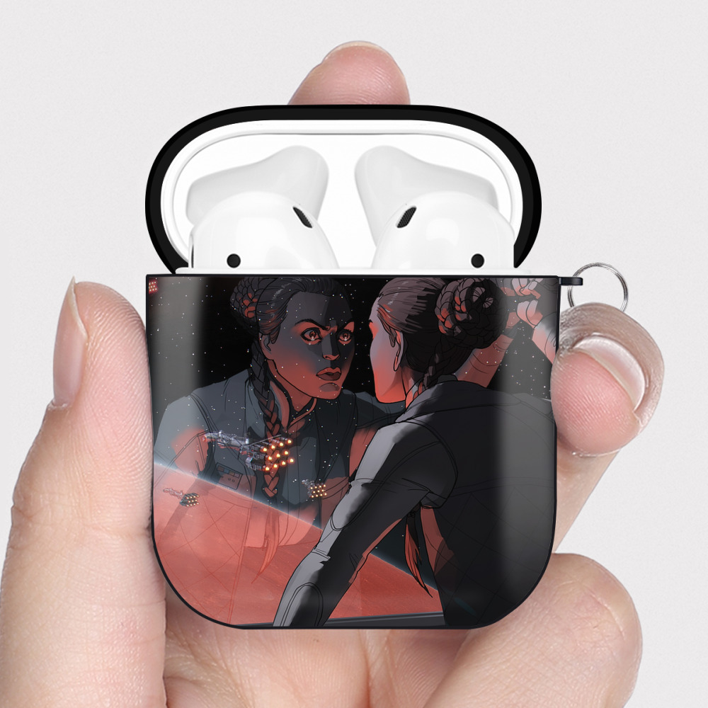 （画像用） スター・ウォーズ Star Wars AirPods 第2世代保護ケース ハードシェル ブラック 耐衝撃・防指紋・カラビナ付き