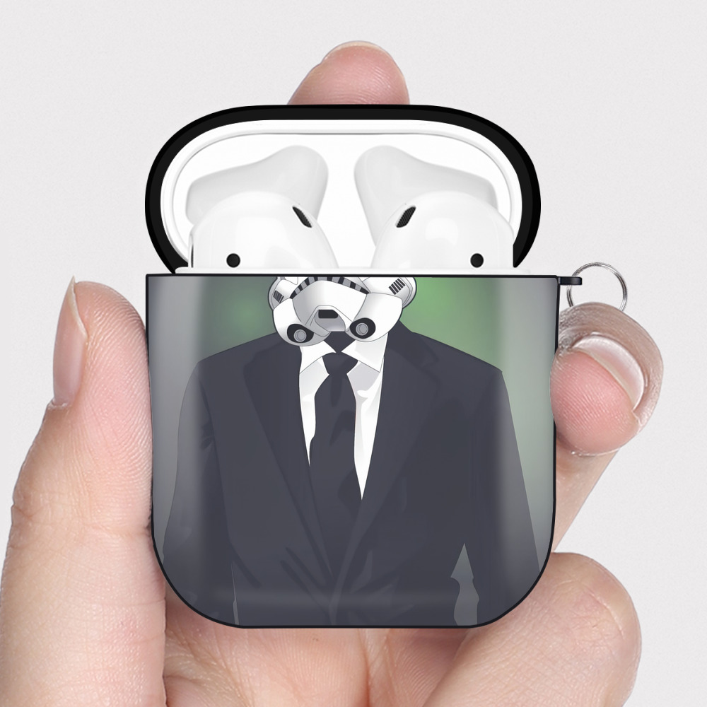 （画像用） スター・ウォーズ Star Wars AirPods 第2世代保護ケース ハードシェル ブラック 耐衝撃・防指紋・カラビナ付き