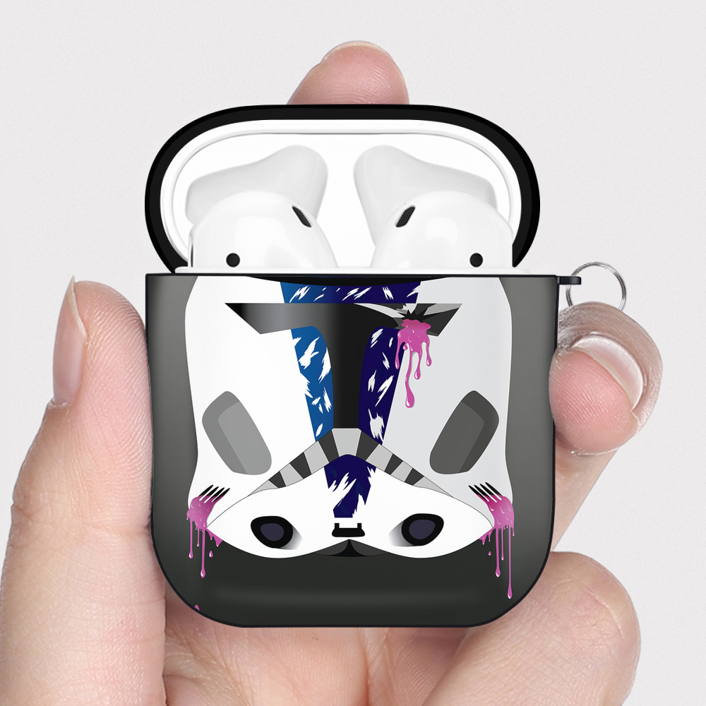 （画像用） スター・ウォーズ Star Wars AirPods 第2世代保護ケース ハードシェル ブラック 耐衝撃・防指紋・カラビナ付き
