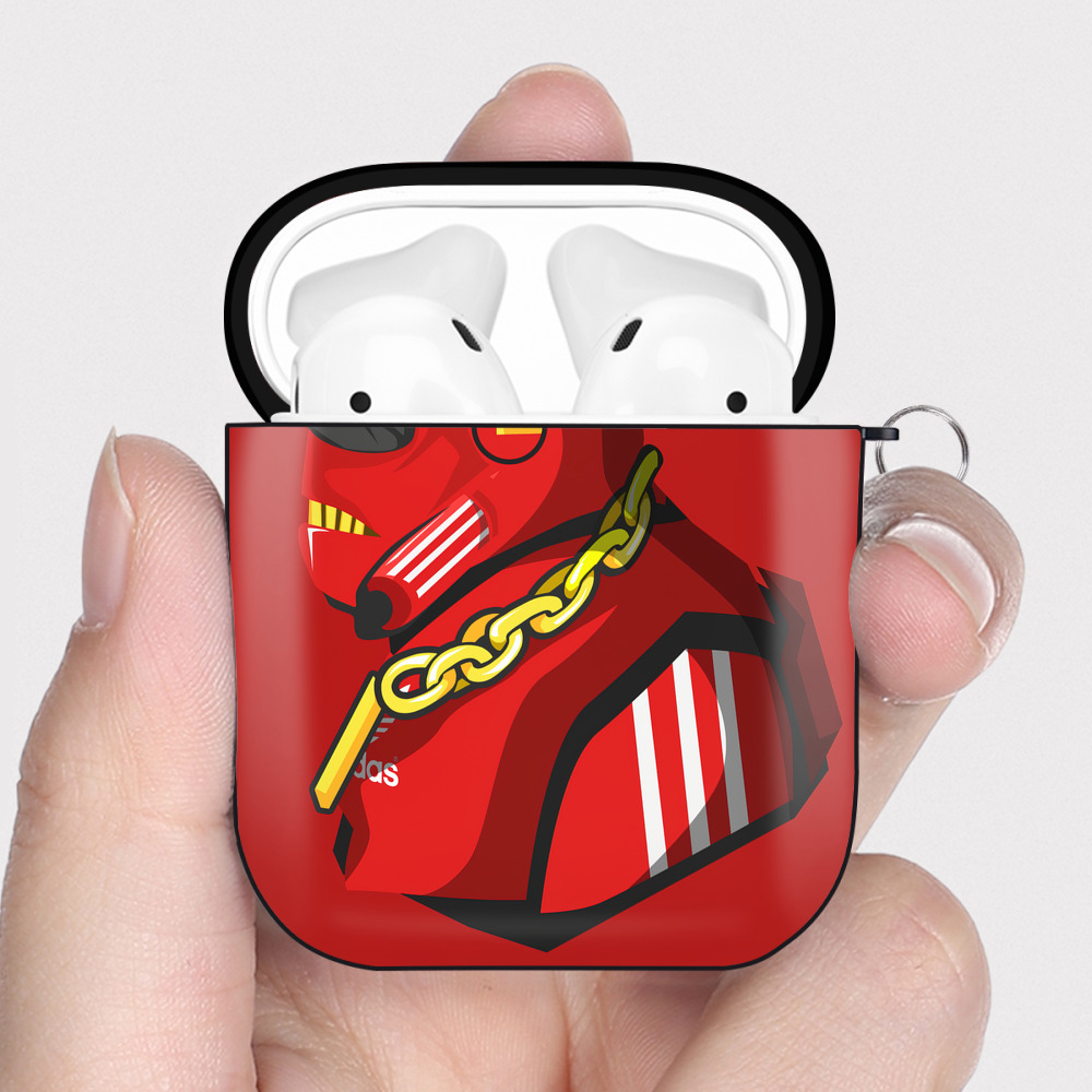 （画像用） スター・ウォーズ Star Wars AirPods 第2世代保護ケース ハードシェル ブラック 耐衝撃・防指紋・カラビナ付き