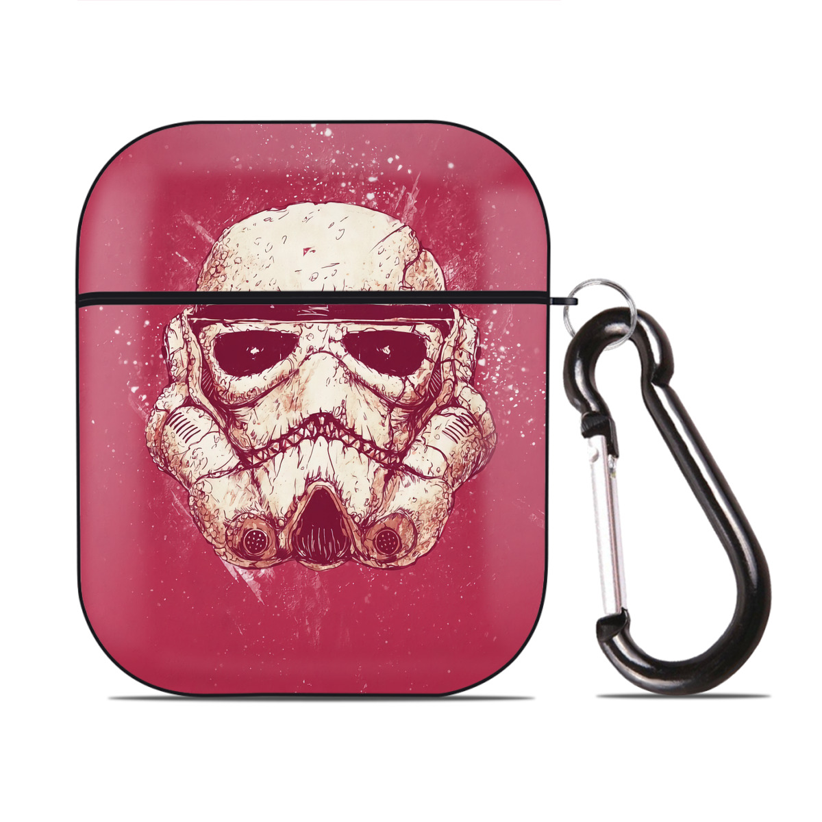 （画像用） スター・ウォーズ Star Wars AirPods 第2世代保護ケース ハードシェル ブラック 耐衝撃・防指紋・カラビナ付き