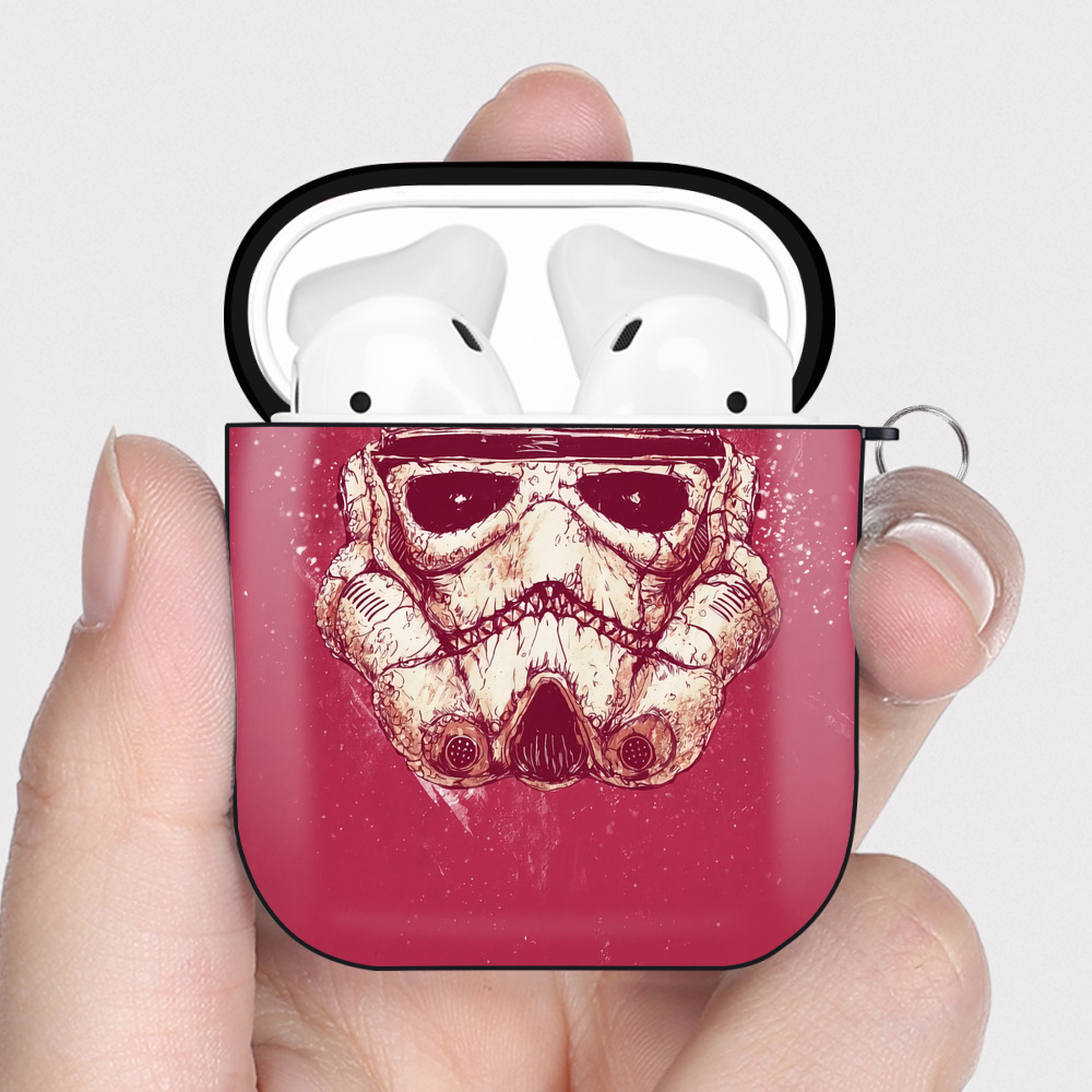 （画像用） スター・ウォーズ Star Wars AirPods 第2世代保護ケース ハードシェル ブラック 耐衝撃・防指紋・カラビナ付き