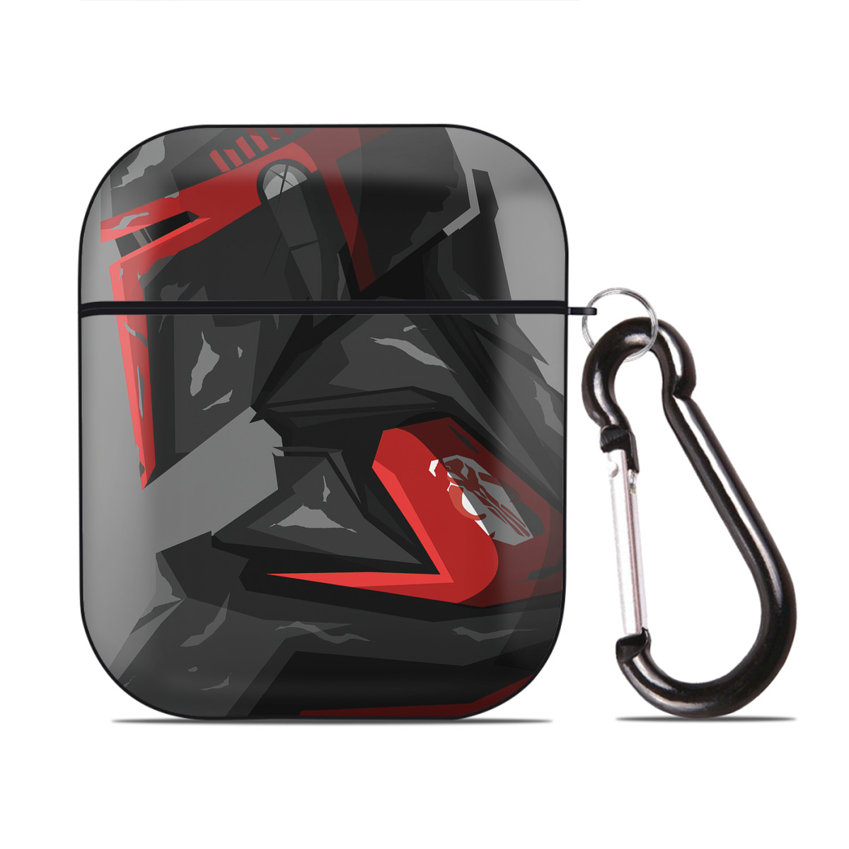 （画像用） スター・ウォーズ Star Wars AirPods 第2世代保護ケース ハードシェル ブラック 耐衝撃・防指紋・カラビナ付き