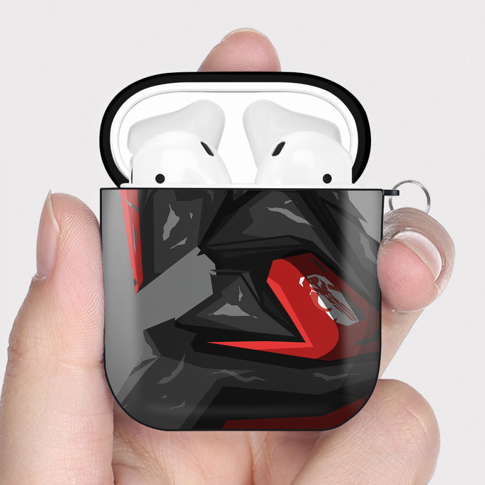 （画像用） スター・ウォーズ Star Wars AirPods 第2世代保護ケース ハードシェル ブラック 耐衝撃・防指紋・カラビナ付き