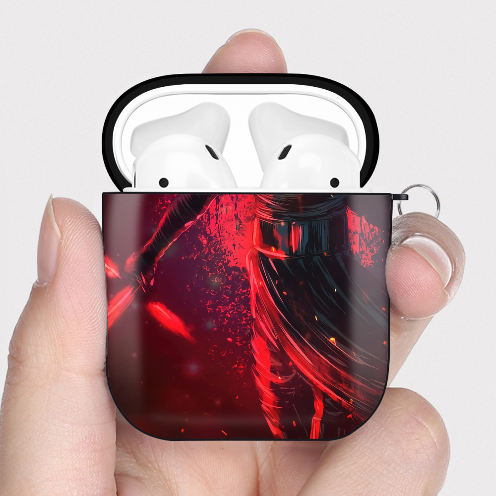 （画像用） スター・ウォーズ Star Wars AirPods 第2世代保護ケース ハードシェル ブラック 耐衝撃・防指紋・カラビナ付き