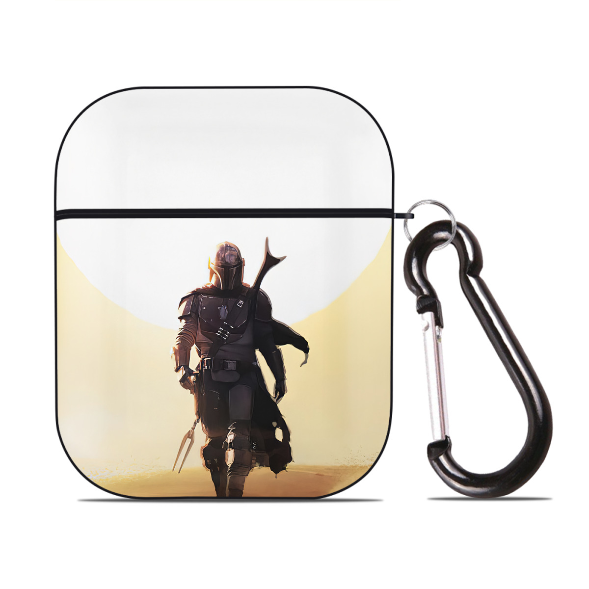 （画像用） スター・ウォーズ Star Wars AirPods 第2世代保護ケース ハードシェル ブラック 耐衝撃・防指紋・カラビナ付き