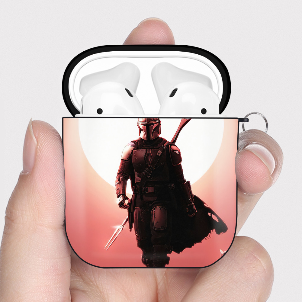（画像用） スター・ウォーズ Star Wars AirPods 第2世代保護ケース ハードシェル ブラック 耐衝撃・防指紋・カラビナ付き