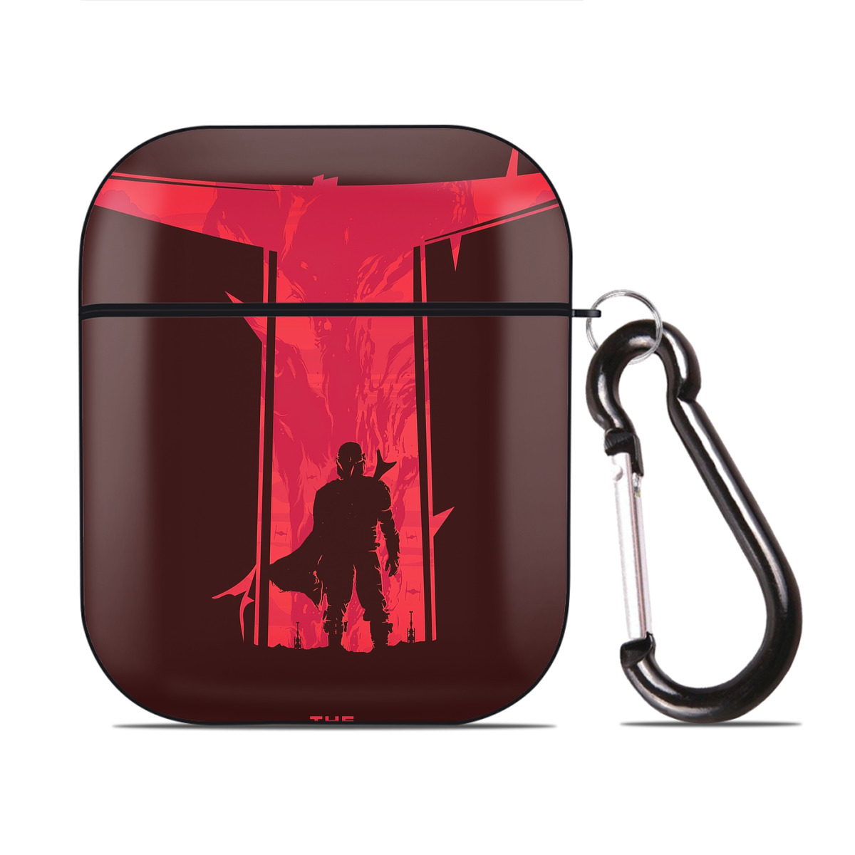 （画像用） スター・ウォーズ Star Wars AirPods 第2世代保護ケース ハードシェル ブラック 耐衝撃・防指紋・カラビナ付き