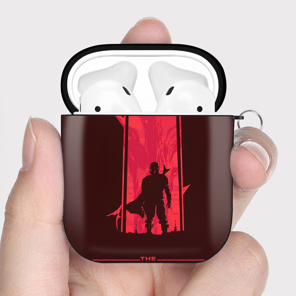 （画像用） スター・ウォーズ Star Wars AirPods 第2世代保護ケース ハードシェル ブラック 耐衝撃・防指紋・カラビナ付き