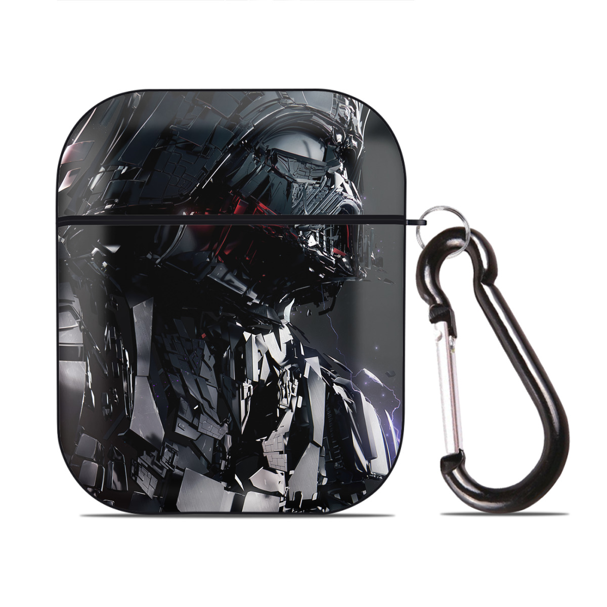 （画像用） スター・ウォーズ Star Wars AirPods 第2世代保護ケース ハードシェル ブラック 耐衝撃・防指紋・カラビナ付き