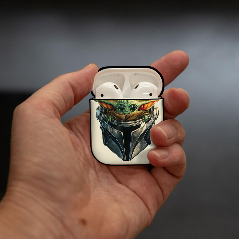 スター・ウォーズ Star Wars AirPods 第2世代保護ケース ハードシェル ブラック 耐衝撃・防指紋・カラビナ付き
