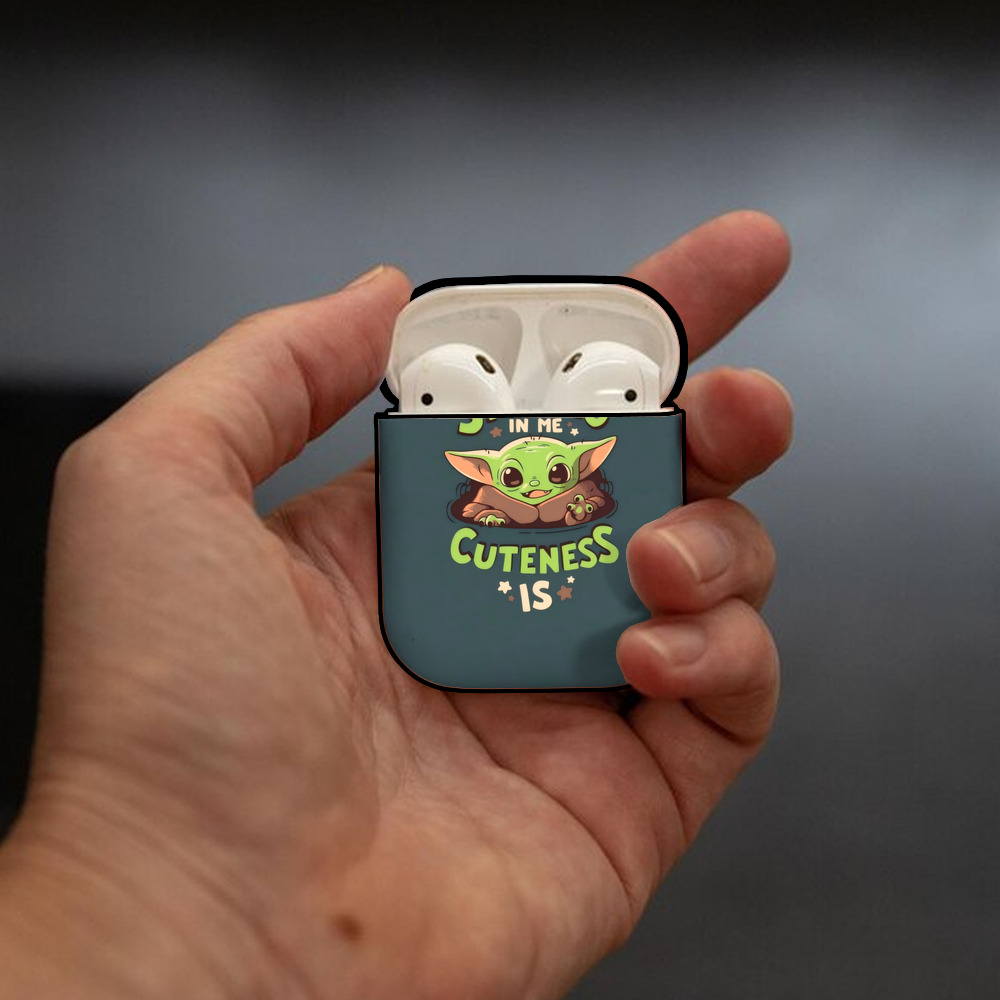 スター・ウォーズ Star Wars AirPods 第2世代保護ケース ハードシェル ブラック 耐衝撃・防指紋・カラビナ付き