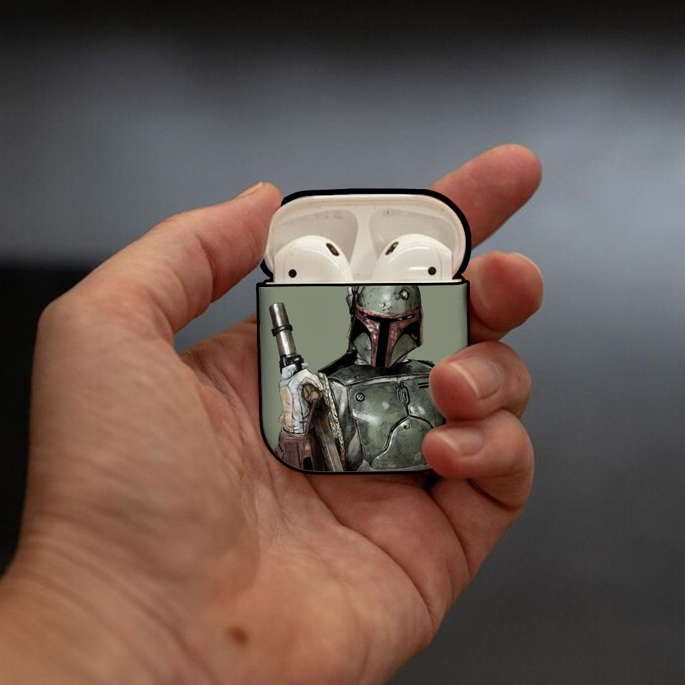 スター・ウォーズ Star Wars AirPods 第2世代保護ケース ハードシェル ブラック 耐衝撃・防指紋・カラビナ付き