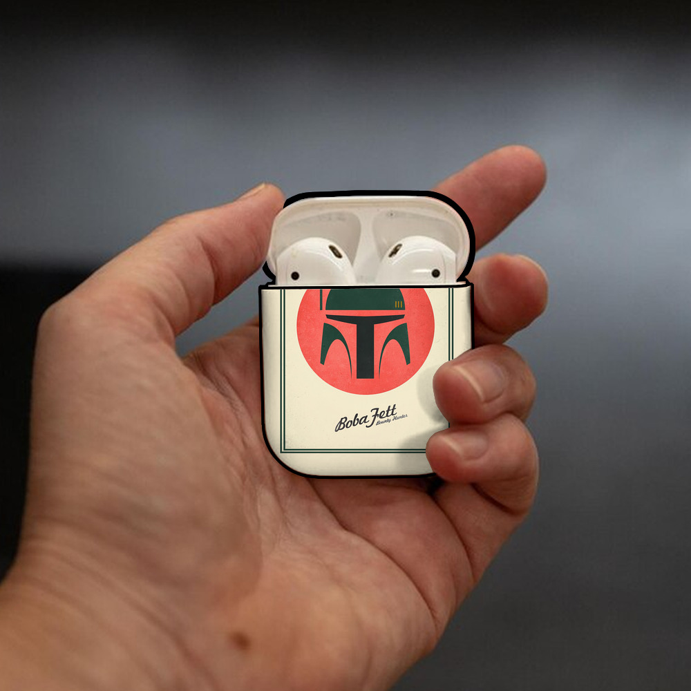 スター・ウォーズ Star Wars AirPods 第2世代保護ケース ハードシェル ブラック 耐衝撃・防指紋・カラビナ付き