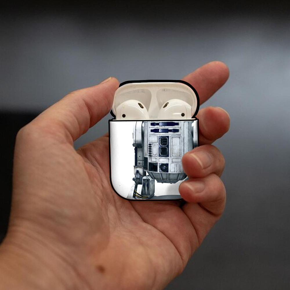 スター・ウォーズ Star Wars AirPods 第2世代保護ケース ハードシェル ブラック 耐衝撃・防指紋・カラビナ付き