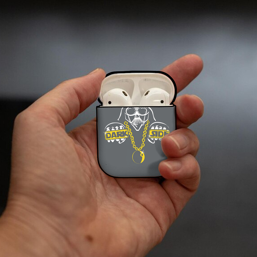 スター・ウォーズ Star Wars AirPods 第2世代保護ケース ハードシェル ブラック 耐衝撃・防指紋・カラビナ付き