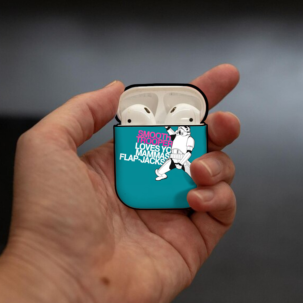 スター・ウォーズ Star Wars AirPods 第2世代保護ケース ハードシェル ブラック 耐衝撃・防指紋・カラビナ付き