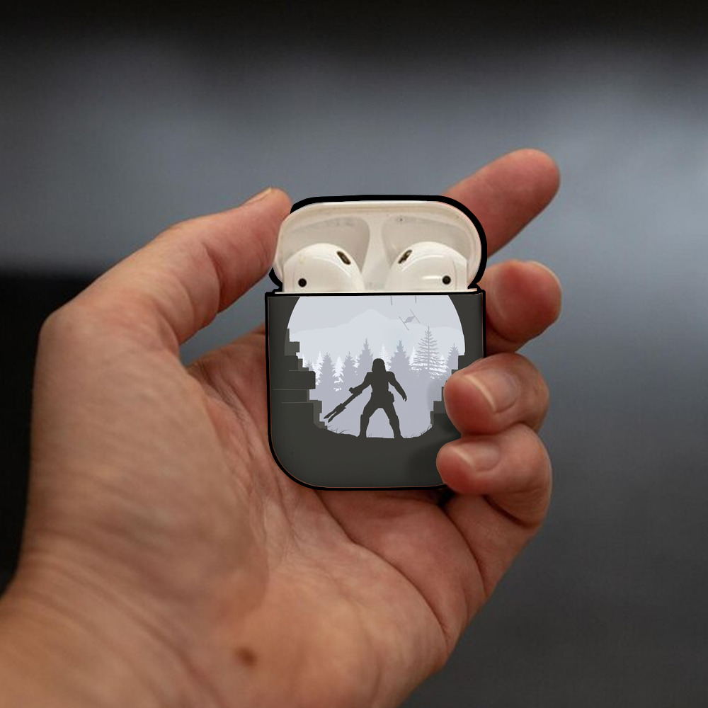 スター・ウォーズ Star Wars AirPods 第2世代保護ケース ハードシェル ブラック 耐衝撃・防指紋・カラビナ付き