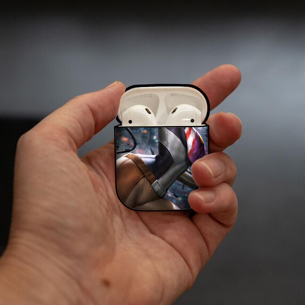 スター・ウォーズ Star Wars AirPods 第2世代保護ケース ハードシェル ブラック 耐衝撃・防指紋・カラビナ付き