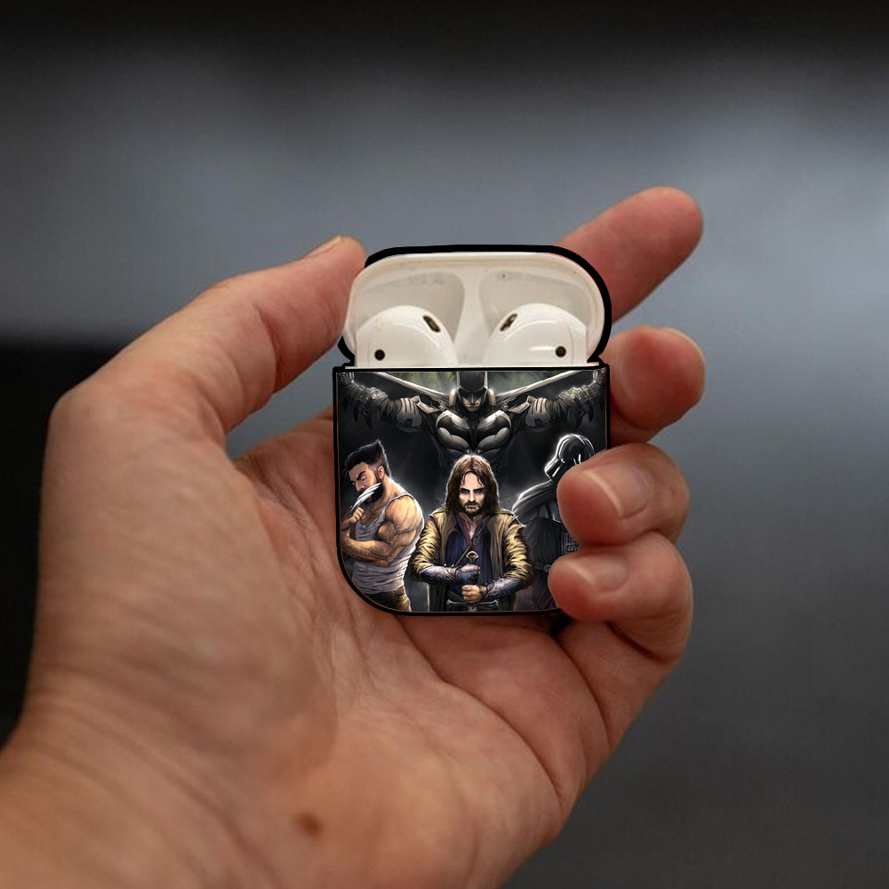 スター・ウォーズ Star Wars AirPods 第2世代保護ケース ハードシェル ブラック 耐衝撃・防指紋・カラビナ付き