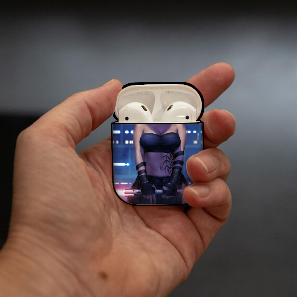 スター・ウォーズ Star Wars AirPods 第2世代保護ケース ハードシェル ブラック 耐衝撃・防指紋・カラビナ付き