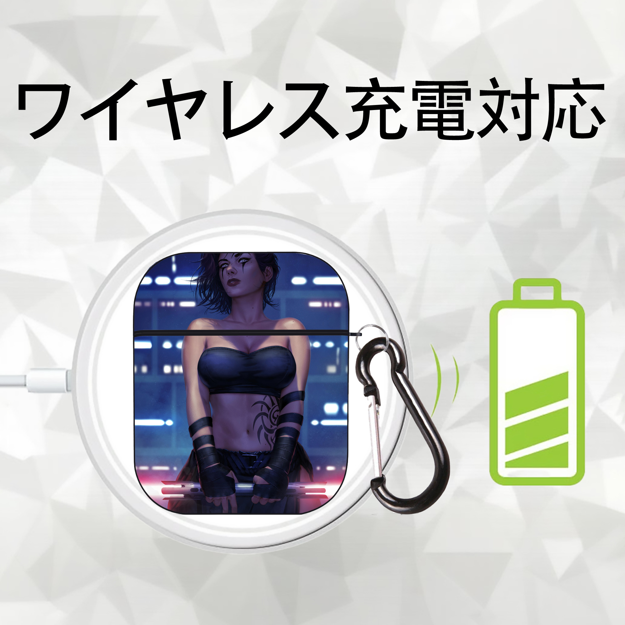 スター・ウォーズ Star Wars AirPods 第2世代保護ケース ハードシェル ブラック 耐衝撃・防指紋・カラビナ付き