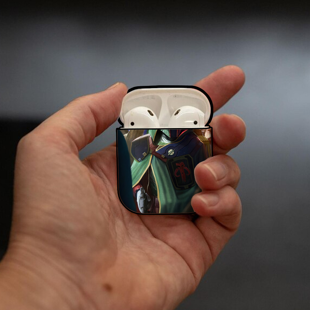 スター・ウォーズ Star Wars AirPods 第2世代保護ケース ハードシェル ブラック 耐衝撃・防指紋・カラビナ付き