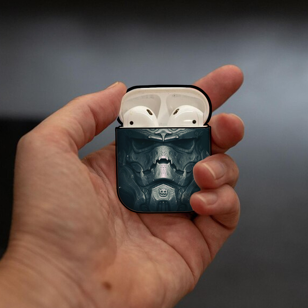 スター・ウォーズ Star Wars AirPods 第2世代保護ケース ハードシェル ブラック 耐衝撃・防指紋・カラビナ付き