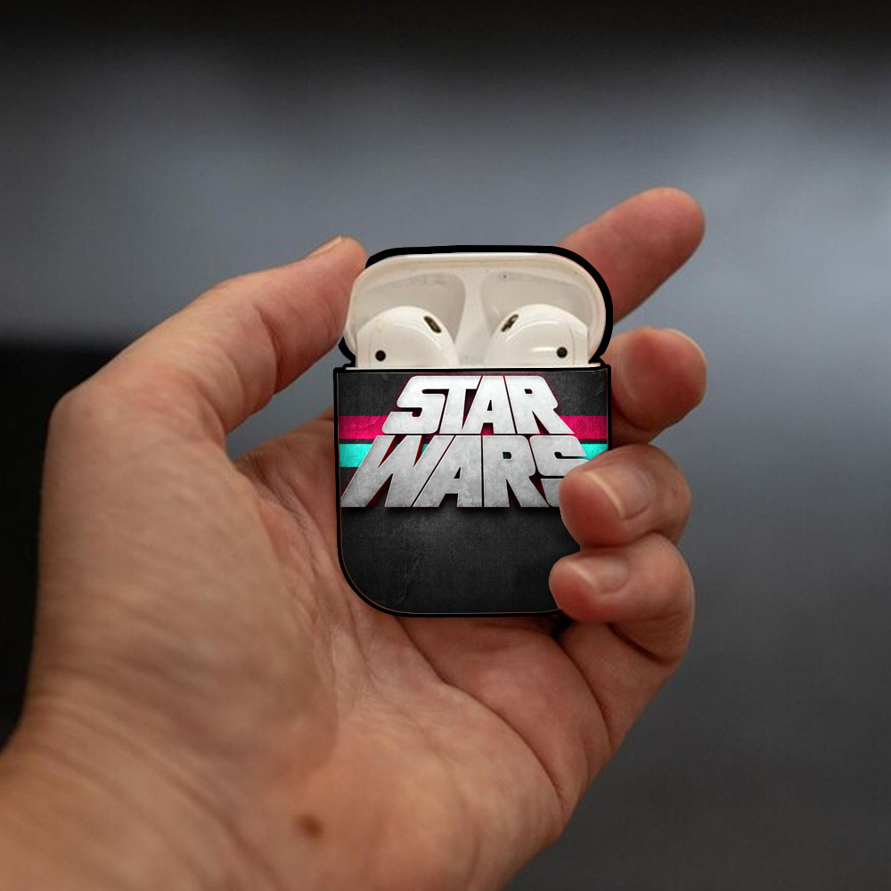 スター・ウォーズ Star Wars AirPods 第2世代保護ケース ハードシェル ブラック 耐衝撃・防指紋・カラビナ付き