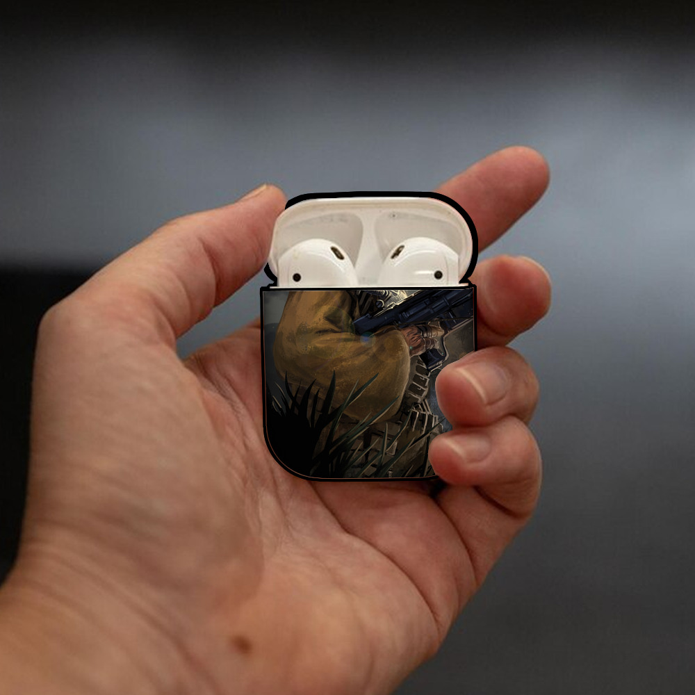 スター・ウォーズ Star Wars AirPods 第2世代保護ケース ハードシェル ブラック 耐衝撃・防指紋・カラビナ付き