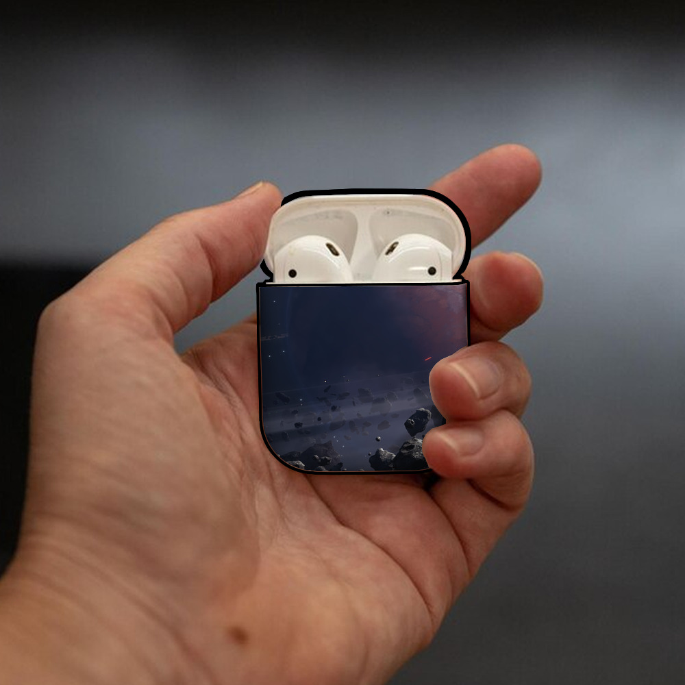 スター・ウォーズ Star Wars AirPods 第2世代保護ケース ハードシェル ブラック 耐衝撃・防指紋・カラビナ付き