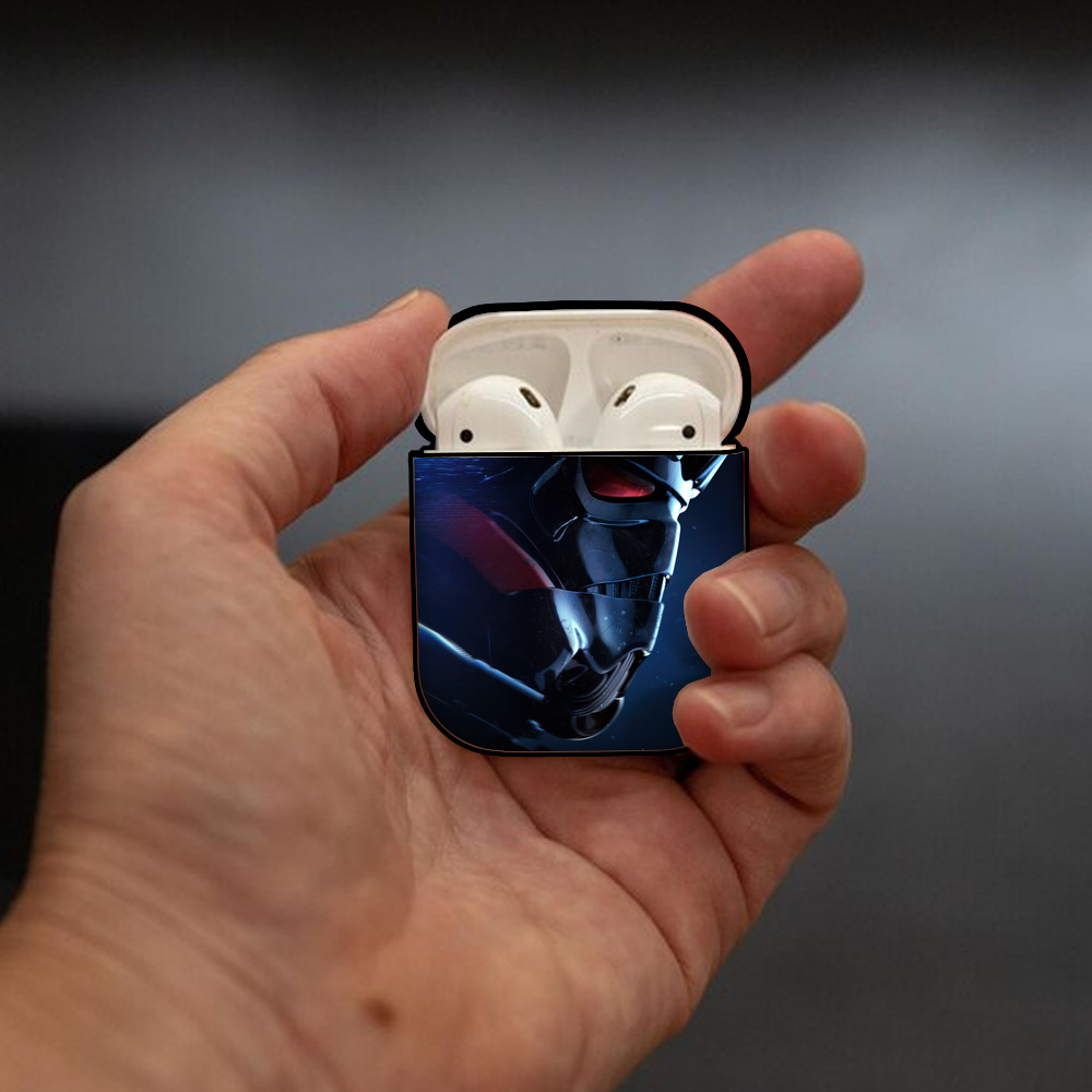 スター・ウォーズ Star Wars AirPods 第2世代保護ケース ハードシェル ブラック 耐衝撃・防指紋・カラビナ付き