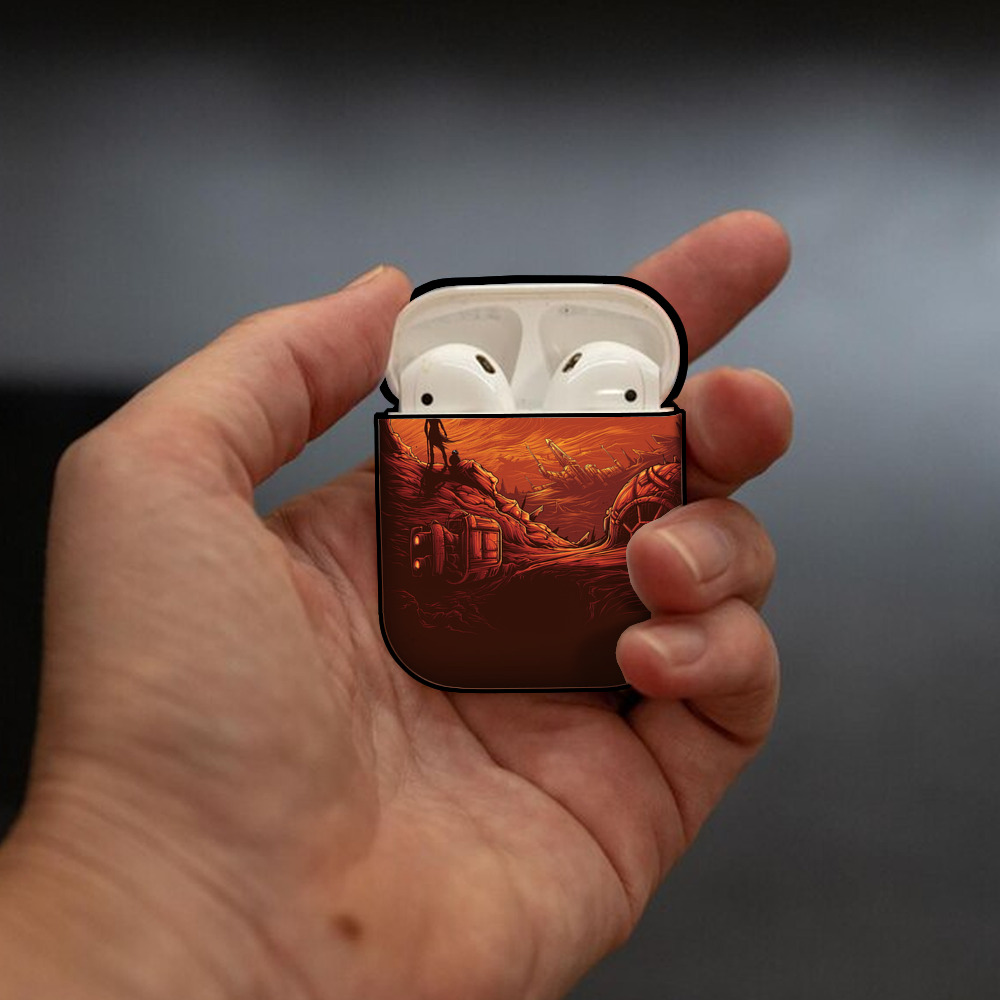 スター・ウォーズ Star Wars AirPods 第2世代保護ケース ハードシェル ブラック 耐衝撃・防指紋・カラビナ付き
